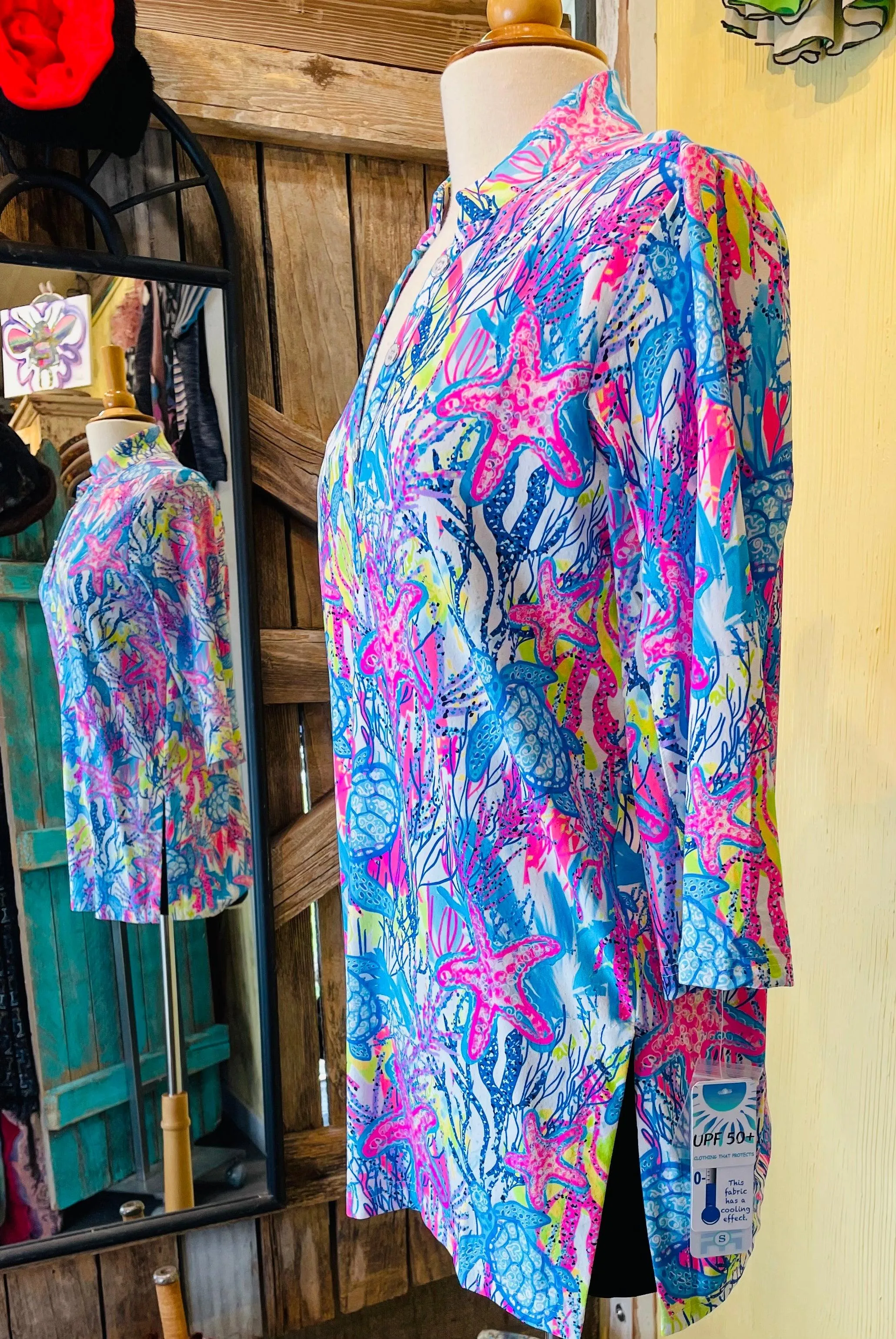 Beachtime 3/4 Sleeve Tunic SPF5163