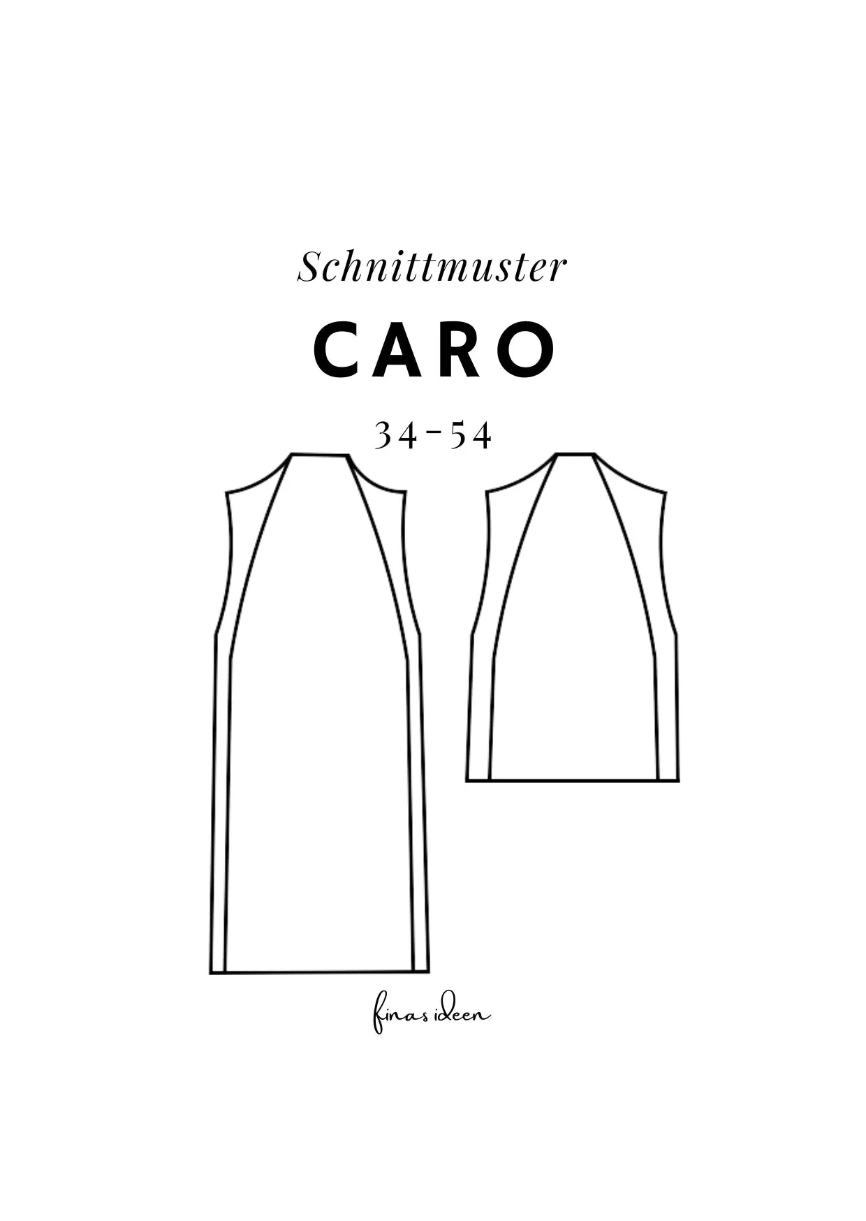 Caro - Pullunder Kleid (Papierschnittmuster)