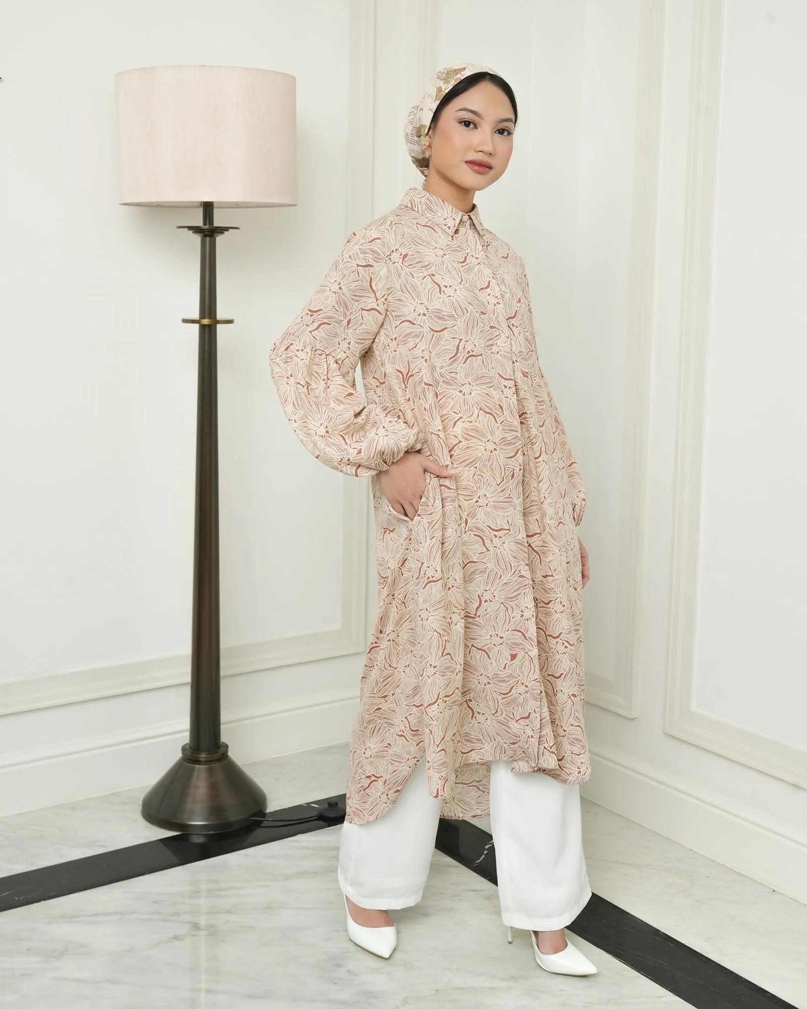 HALINA MIDI TUNIC