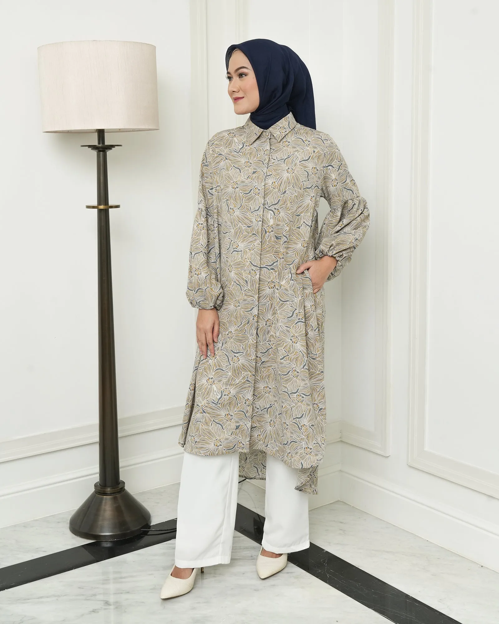 HALINA MIDI TUNIC