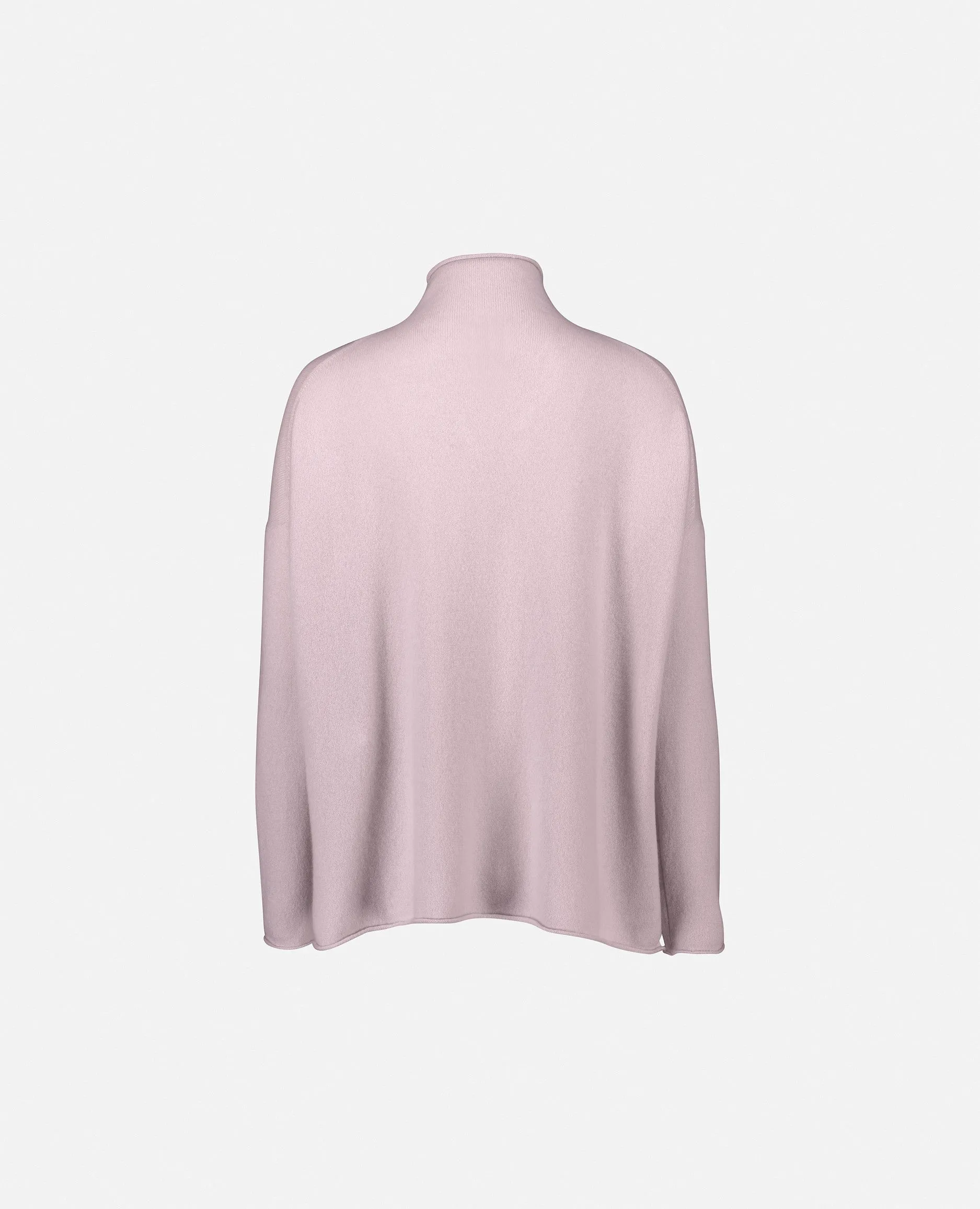 Stehkragen Pullover aus Cashmere in Rose